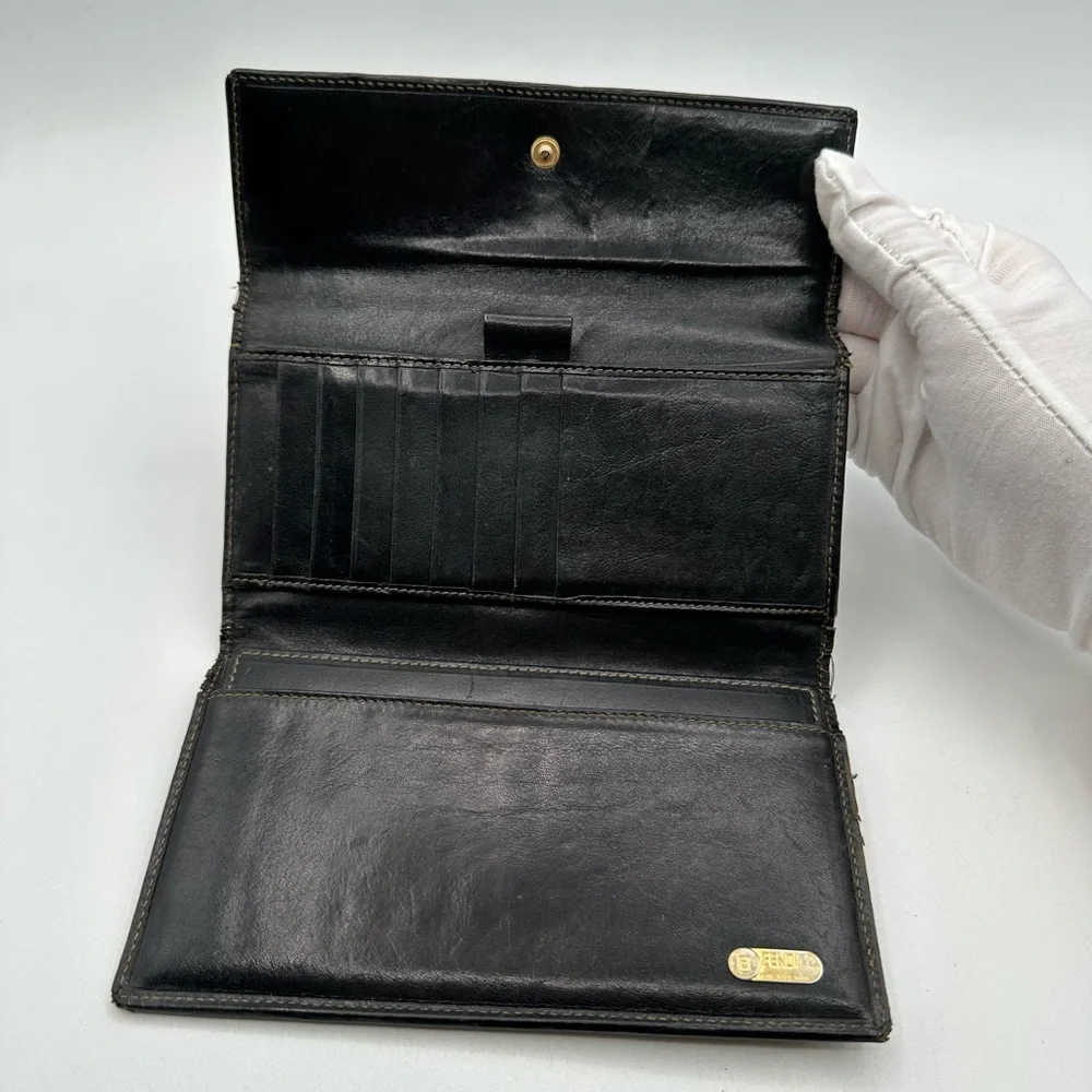 Fendi 2 PC Tri fold with slim bi fold Wallet - Picture 7 of 12